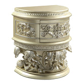 Vatican Champagne Silver Finish Nightstand Model BD00462 By ACME Furniture